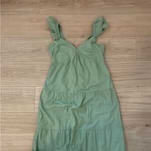 Cotton Ruffle Strap Dress